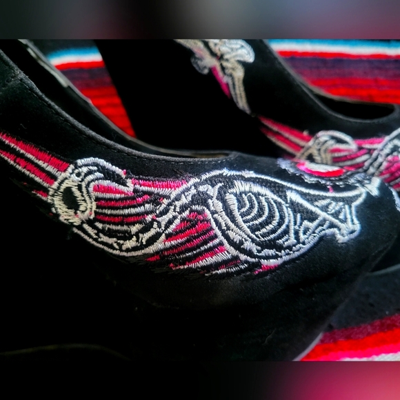 Too Fast Skeleton Flamingo Wedge - Picture 6 of 9